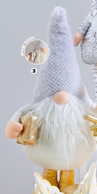 Stojący skrzat z prezentem promocja w Netto