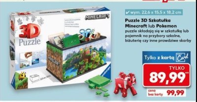 Puzzle 3d minecraft 54 el. Ravensburger promocja