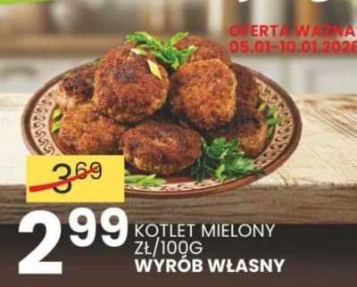Kotlet mielony Wyrób własny promocja w Wafelek