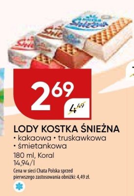 Lody promocja w Chata Polska