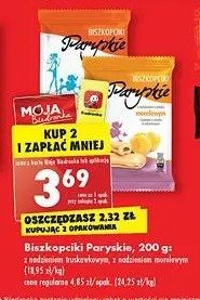 Biszkopciki paryskie z nadzieniem morelowym promocja