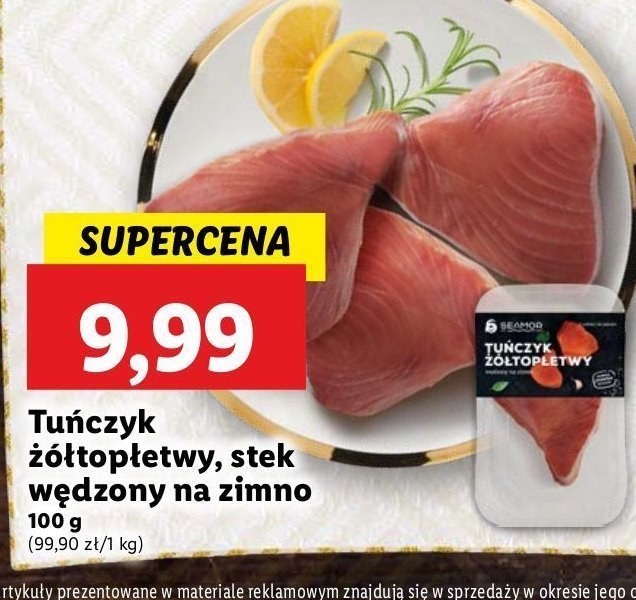 Tuńczyk żółtopłetwy stek SEAMOR promocja