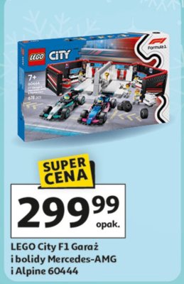 LEGO City F1 Garaż i bolidy Mercedes-AMG i Alpine 60444 promocja w Auchan