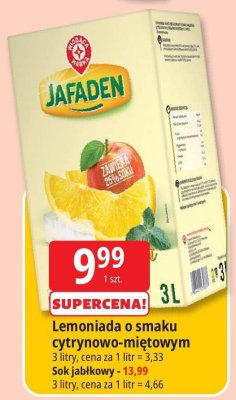 Lemoniada JAFADEN o smaku cytrynowo-miętowym promocja w Leclerc