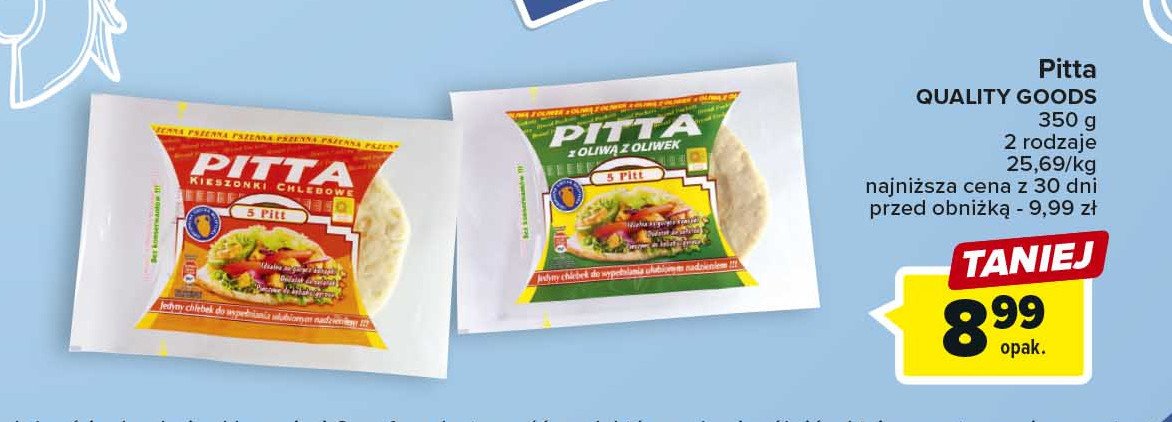 Pitta pszenna z oliw膮 Quality goods promocja