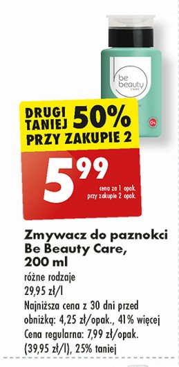 Zmywacz do paznokci protect Be beauty care promocja