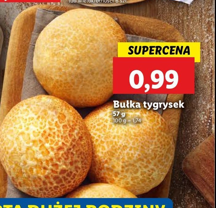Bułka tygrysek promocja w Lidl