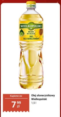 Olej słonecznikowy 1,5 l promocja w Dino