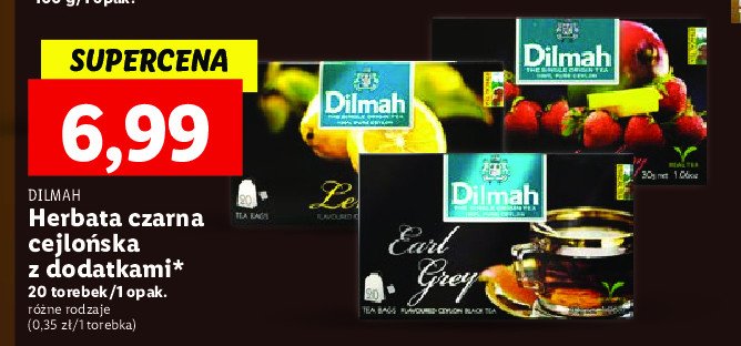 Herbata zielona earl grey Dilmah promocja
