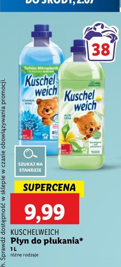 Płyn do płukania sommerwind Kuschelweich promocja