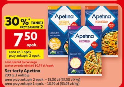 Ser tarty Apetina promocja w Auchan