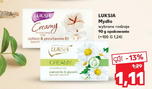 Mydło camomile & glycerin Luksja creamy promocja