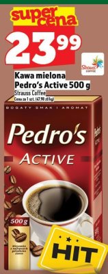 Kawa mielona Pedro's Active 500 g promocja w TOPAZ