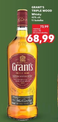 Whisky Grant's Triple Wood promocja w Kaufland