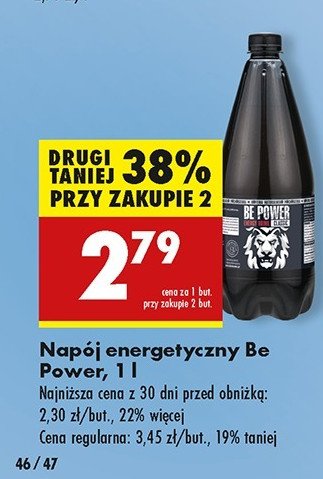 Napój energetyczny classic Be power promocja w Biedronka