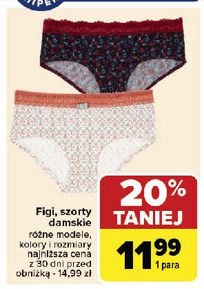 Szorty damskie promocja w Carrefour