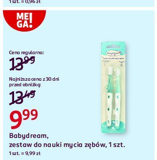 Zestaw do nauki mycia z臋b贸w Babydream promocja