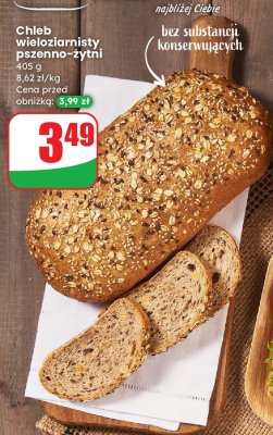 Chleb wieloziarnisty pszenno-żytni promocja w Dino