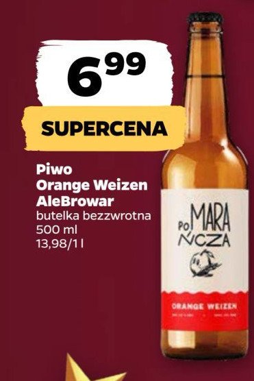 Piwo orange weizen ALE BROWAR promocja