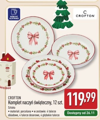 Komplet naczyń świąteczny 12 szt. promocja w Aldi