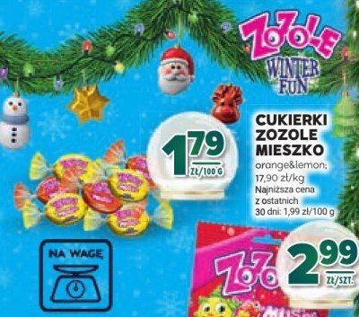 Cukierki Zozole mieszko orange&lemon promocja w Stokrotka
