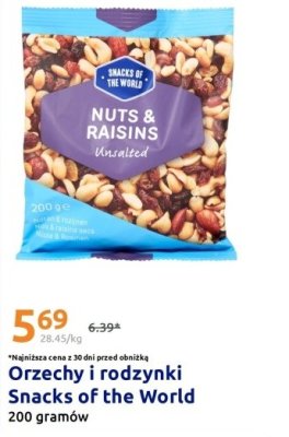 Orzechy i rodzynki Snacks of the World Nuts & Raisins promocja w Action