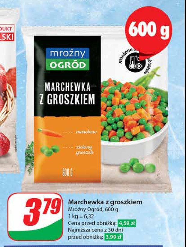 Marchewka z groszkiem promocja