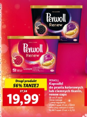 Kapsułki do prania Perwoll renew color promocja