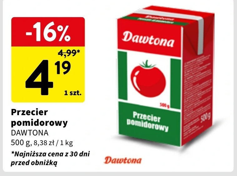 Przecier pomidorowy Dawtona promocja