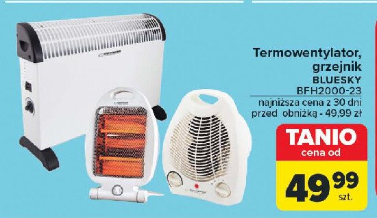 Termowentylator bfh2000 Bluesky promocja w Carrefour Market