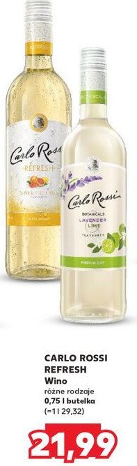 Wino Carlo rossi refresh sweet citrus promocja w Kaufland