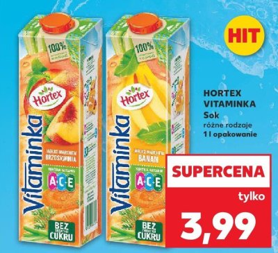 Sok Vitaminka różne rodzaje promocja w Kaufland