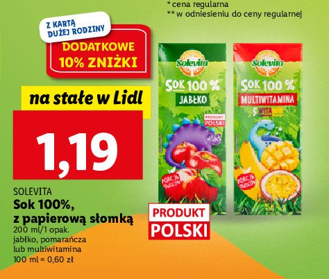 Sok pomara艅cza Solevita promocja