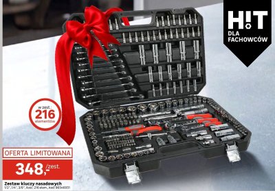 Zestaw kluczy nasadowych 1/2", 1/4", 3/8", 216 elem. promocja w Leroy Merlin