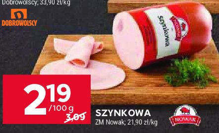 Szynkowa Nowak promocja