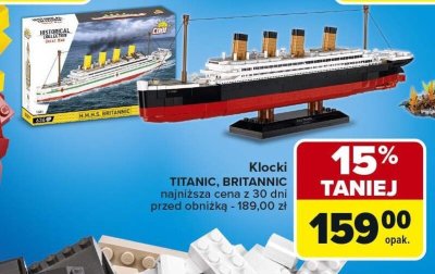 Klocki COBI TITANIC BRITANNIC promocja w Carrefour