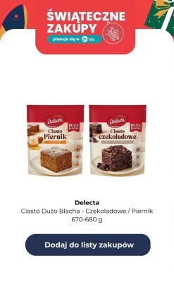 Ciasto Duża Blacha - czekoladowe promocja w Lidl