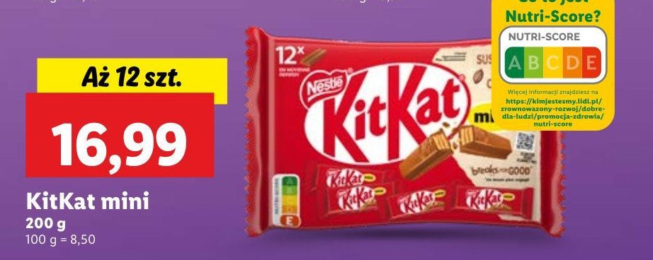 Batoniki Kitkat mini promocja w Lidl