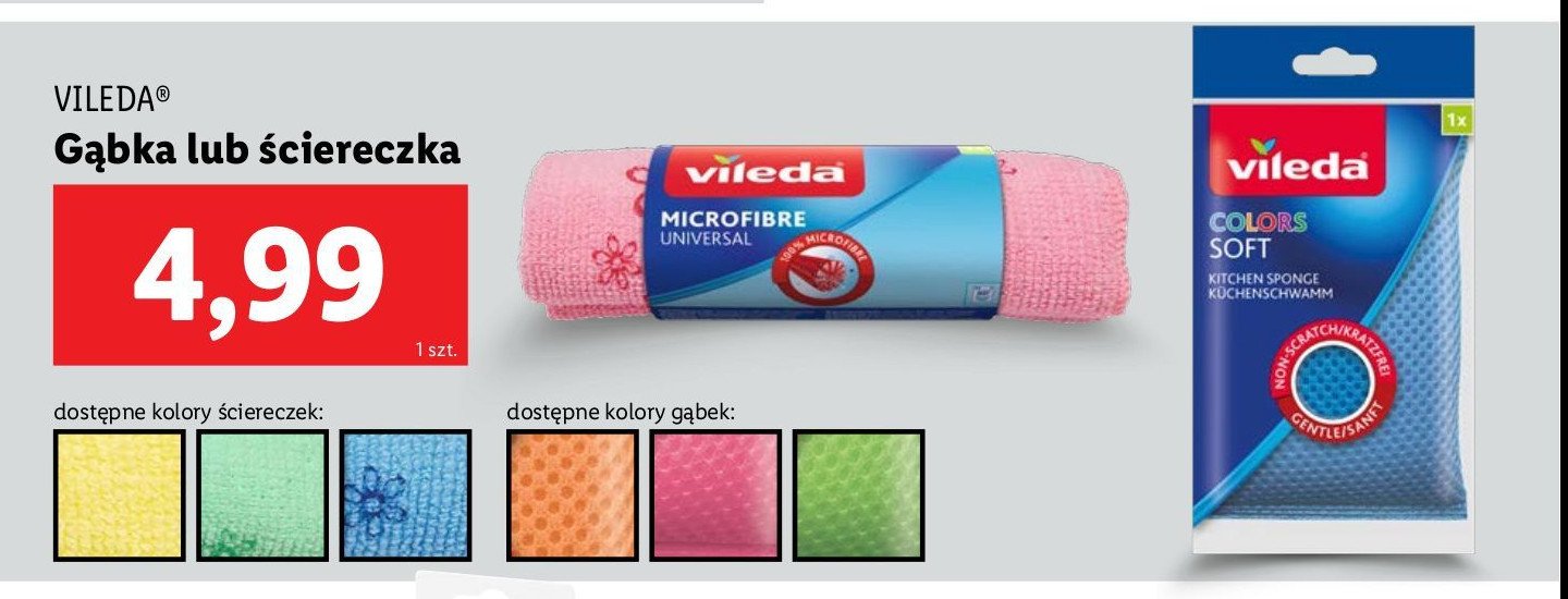 Ściereczka z mikrofibry Vileda promocja