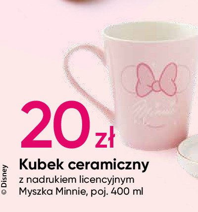 Kubek ceramiczny 400 ml myszka minnie promocja