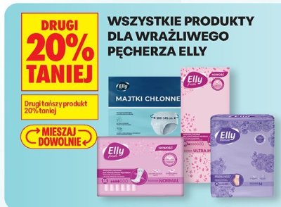 Produkty higieniczne Elly - różne rodzaje promocja w Biedronka