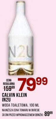 Perfumy Calvin Klein IN2U promocja w Drogerie Natura