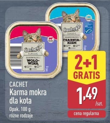 Karma mokra dla kota 2+1 gratis promocja w Aldi