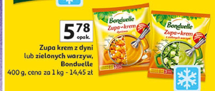 Zupa-krem z zielonych warzyw Bonduelle promocja w Auchan