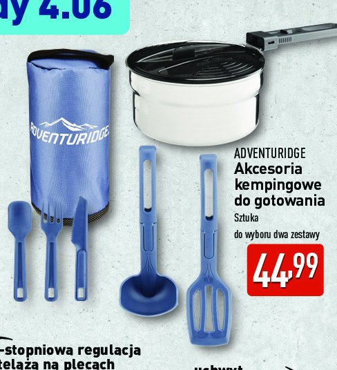 Sztućce ADVENTURIDGE promocja w Aldi