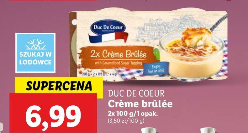 Creme caramel Duc de coeur promocja