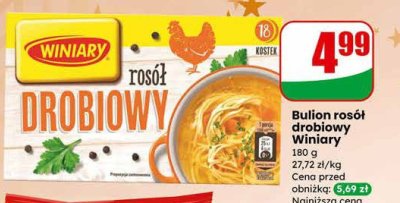 Bulion rosół drobiowy  promocja w Dino