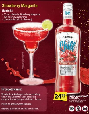 Napój alkoholowy Lubelska Chill Strawberry Margarita 500 ml promocja w Groszek