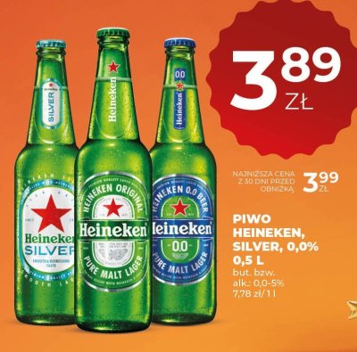 Piwo Heineken Silver 0,5 L promocja w Duży Ben
