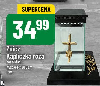 Znicz kapliczka z różą promocja